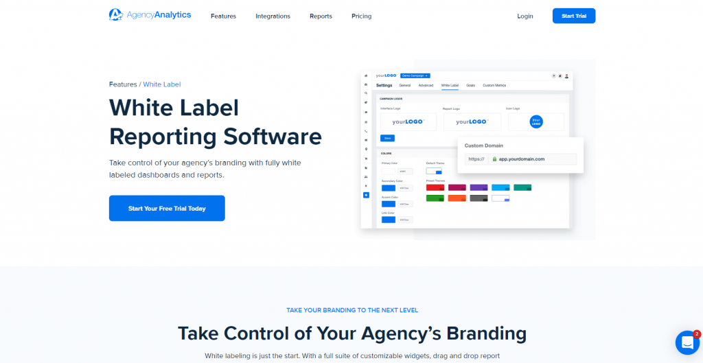 WHite label anlaytics dashboard for digital marketing agencies