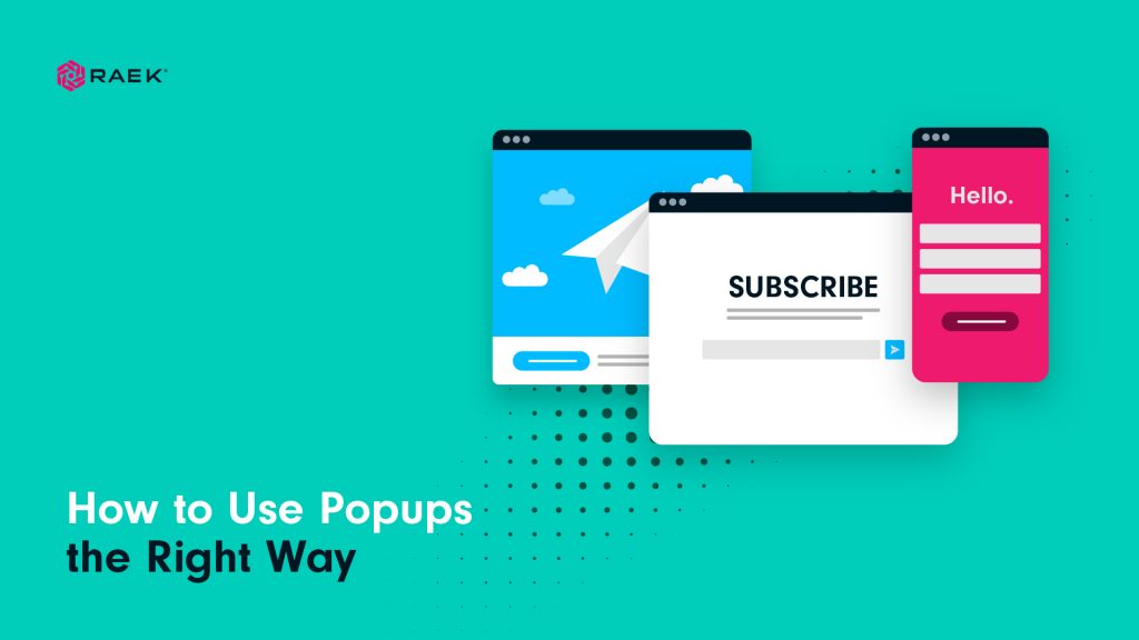 How to use popups