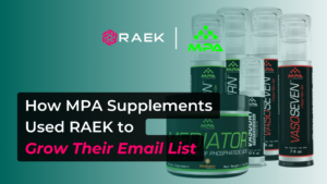 How MPA supplements Used RAEK to Grow Their Email List.
